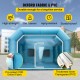 Carpa Hinchable Cabina de Pintura Inflable 12x5x4m Anti-UV para Autos Coche