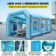 Carpa Hinchable Cabina de Pintura Inflable 12x5x4m Anti-UV para Autos Coche