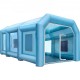 Carpa Hinchable Cabina de Pintura Inflable 12x5x4m Anti-UV para Autos Coche