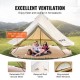 Koop Kampeertent 3-5 personen / 3M Mongoolse yurttent Mongoolse yurt Buitenkampeertent Familiekampeertent Snelle montage Campingtenten