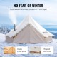 8-10 PersonasTienda Yurta de Campaña Mongolia Impermeable Capacidad Grande para Viajes Camping Senderismo