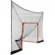 Comprar Portería de Lacrosse con Cubierta Extendida Jaula de Lacrosse 3,6x2,8 m con Red y Bolsa de Transporte Equipo de Entrenamiento de Fácil Instalación en Patio Trasero, Jardín, Parque al Aire Libre