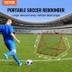 Buy 1 x 1m Soccer Goal Portable Soccer Rebounder Net Adjustable Angle Iron Pipe PE Net Easy Setup Sports Equipment for Kids, Teens and All Ages