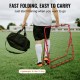 Buy 1 x 1m Soccer Goal Portable Soccer Rebounder Net Adjustable Angle Iron Pipe PE Net Easy Setup Sports Equipment for Kids, Teens and All Ages