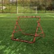 Buy 1 x 1m Soccer Goal Portable Soccer Rebounder Net Adjustable Angle Iron Pipe PE Net Easy Setup Sports Equipment for Kids, Teens and All Ages