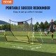 Buy Soccer Goal 183x130cm Football Rebounder Net 2 in 1 Iron Tube Sports Equipment with Portable Bag for Solo Training, Team Training, Passing, Volleyball