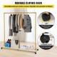 Buy Clothes Rack 150 x 36 x 160 cm Freestanding Clothes Rack Made of Metal and MDF Wood, 150 lbs Capacity Heavy Duty Clothes Rack with Wheels for Home or Commercial Use