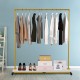 Buy Clothes Rack 150 x 36 x 160 cm Freestanding Clothes Rack Made of Metal and MDF Wood, 150 lbs Capacity Heavy Duty Clothes Rack with Wheels for Home or Commercial Use