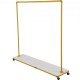 Comprar Perchero de Ropa 150 x 36 x 160 cm Perchero de Burro Independiente Material de Metal y Madera MDF, Capacidad de 150 lbs Perchero de Ropa Resistente con Ruedas para Uso Doméstico o Comercial