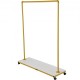 Comprar Rack para roupas 120 x 36 x 160 cm Rack independente para casacos de burro em metal e material de madeira MDF, capacidade de 150 lbs Rack para roupas resistentes com rodas para uso doméstico ou comercial