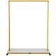 Comprar Rack para roupas 120 x 36 x 160 cm Rack independente para casacos de burro em metal e material de madeira MDF, capacidade de 150 lbs Rack para roupas resistentes com rodas para uso doméstico ou comercial