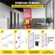 Buy LED Poster Frame 34 x 80 Inch Large Sidewalk Sign Backlit LED Light Box with Aluminum Frame and Stable Base Illuminated Picture Frame for Advertising Display