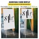 Buy Adjustable Painting Easel 58"x22"x15/22/29/36" Easel Stand 4.7kg Display Easel with Durable and Clear Acrylic Material for Weddings, Dances, Theatrical Productions