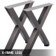 Comprar Patas de Mesa, 720 X 600 mm Mesa de Comedor de Metal en Forma de X Escritorio Negro, Conjunto de 2 Patas de Mesa de Acero de Calidad, Patas para Muebles Tienda de Café Bar de Oficina en Casa