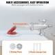 Buy Cast Iron Manual Meat Grinder Hand Crank Mincer 2 Grinding Plates 5 and 8 mm Sausage Pusher Firm Fixation by Clamp for Home Butcher Shop