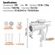 Buy Cast Iron Manual Meat Grinder Hand Crank Mincer 2 Grinding Plates 5 and 8 mm Sausage Pusher Firm Fixation by Clamp for Home Butcher Shop