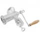 Buy Cast Iron Manual Meat Grinder Hand Crank Mincer 2 Grinding Plates 5 and 8 mm Sausage Pusher Firm Fixation by Clamp for Home Butcher Shop