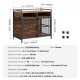 Buy Furniture Style Dog Crate with Storage, 41", Large Breed Dog Furniture with Double Doors, Indoor Wooden Dog Crate, Holds up to 70 lbs, Rustic Brown