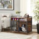 Buy Furniture Style Dog Crate with Storage, 41", Large Breed Dog Furniture with Double Doors, Indoor Wooden Dog Crate, Holds up to 70 lbs, Rustic Brown