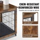 Buy Dog Cage 82.6x55.6x64cm Modern Wooden Dog Cage Furniture Multipurpose Indoor Side Table with Double Door and Tray Easy Assembly for Dogs up to 20kg, Rustic Brown