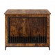 Buy Dog Cage 82.6x55.6x64cm Modern Wooden Dog Cage Furniture Multipurpose Indoor Side Table with Double Door and Tray Easy Assembly for Dogs up to 20kg, Rustic Brown