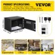 Buy Fingerprint Safe Box 22L Home Anti-Theft Safe Box 34.5 x 24.5 x 21 cm Fingerprint Password Key WiFi Open Home Office Hotel Safe Box