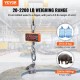 Buy Industrial Hanging Scale 1000kg Digital Crane Scale with Remote Control Cast Aluminum Housing, High Precision LED Display for Farm, Hunting, Fishing, Outdoor Garage, Orange