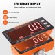 VEVOR Báscula Colgante Industrial 1000 kg Báscula de Grúa Digital con Control Remoto Carcasa de Aluminio Fundido, Pantalla LED de Alta Precisión para Granja, Caza, Pesca, Garaje al Aire Libre, Naranja