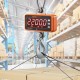 Koop Industriële hangweegschaal 1000kg digitale kraanweegschaal met afstandsbediening gegoten aluminium behuizing, hoge precisie LED-display voor boerderij, jacht, visserij, buitengarage, oranje