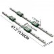 Buy Linear Guide Linear Motion Rail 2pcs Linear Rail Bearings HSR15-1200mm Linear Bearing Rail with 4 Bearing Blocks