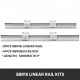 Купить Линейная направляющая 2 x 500 мм SBR16, 4 шт. SBR16UU, блок для станков с ЧПУ, подходит для фрезерных и токарных станков DIY, широко используемых