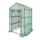 Buy Garden Greenhouse 141x74.5x205 cm Heavy Duty PE Tarpaulin Plant Tent with 4 Shelves, Door and Windows Steel Frame Easy Assembly Ideal for Planting Flowers Storage