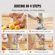 Buy Professional Manual Citrus Juicer Stainless Steel Lemon Squeezer with Long Lever Hand Fruit Press Detachable Part Dishwasher Safe for Limes Oranges Grapefruits