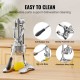 Buy Professional Manual Citrus Juicer Stainless Steel Lemon Squeezer with Long Lever Hand Fruit Press Detachable Part Dishwasher Safe for Limes Oranges Grapefruits