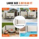 Buy Windproof Sun Shade Sail for Patio Garden Creamy White, Retractable Sun Awning, High Privacy Screen 180X600cm