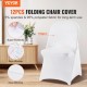 Buy White 12 PCS Stretch Spandex Chair Covers Wedding Banquet Decoration