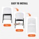 Buy White 12 PCS Stretch Spandex Chair Covers Wedding Banquet Decoration