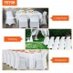 VEVOR White 12 PCS Stretch Spandex Fundas para sillas Banquete de boda Decoración