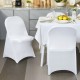 Buy White 12 PCS Stretch Spandex Chair Covers Wedding Banquet Decoration