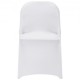 Comprar White 12 PCS Stretch Spandex Fundas para sillas Banquete de boda Decoración