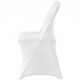 Comprar White 12 PCS Stretch Spandex Fundas para sillas Banquete de boda Decoración