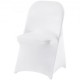 Comprar White 12 PCS Stretch Spandex Fundas para sillas Banquete de boda Decoración