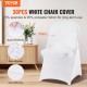 Buy Chair Covers 30 Pieces Stretchable Spandex Chair Covers Maximum Size 406x508x762 mm Removable Folding Chair Covers for Party Decoration Wedding Ceremony Banquet, White