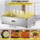 Comprar Aquecedor de buffet retangular 400 W Prato de atrito 68 x 47,5 x 30 cm Aquecedores de alimentos buffet aço inoxidável espessado 9L, temperatura de 30-80 graus centígrados com torneira de drenagem