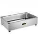 Comprar Calentador de Bufé Rectangular 400 W Plato de Frotamiento 68 x 47,5 x 30 cm Calentadores de Comida para Bufé Acero Inoxidable Engrosado 9 L, Temperatura de 30-80 Centígrados con Grifo de Drenaje