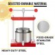 Buy Wine or Fruit Press 2 L Orange Juicer Stainless Steel Fruit and Wine Press 24 x 19 x 36.5 cm Wine Press Grapes Press