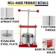 Buy Wine or Fruit Press 2 L Orange Juicer Stainless Steel Fruit and Wine Press 24 x 19 x 36.5 cm Wine Press Grapes Press