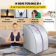 Buy Steam Sauna Pot, 28x32x38 Inch, Home Sauna Personal Spa Steam Cabin, 220V, Portable Sauna Cabin for Boosting Body Energy, Losing Weight and