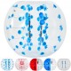 Buy Bubble Soccer Bubble Ball Zorb Ball Inflatable Ball Giant Inflatable Balls Bubble Ball Bubble Football 1.2 M Transparent with Blue Dot with Handles