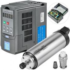 Motor Eje Enfriado por Aire de 0,8KW y Variador de Frecuencia 2HP 1,5KW VFD